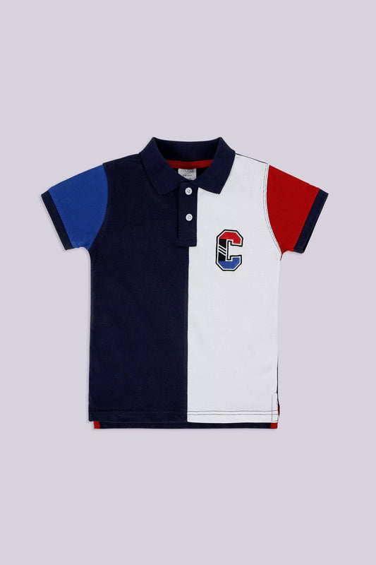 Color Block Polo Boy Polo COUGAR (S V-1 2025) 5-6 Y Navy Boy