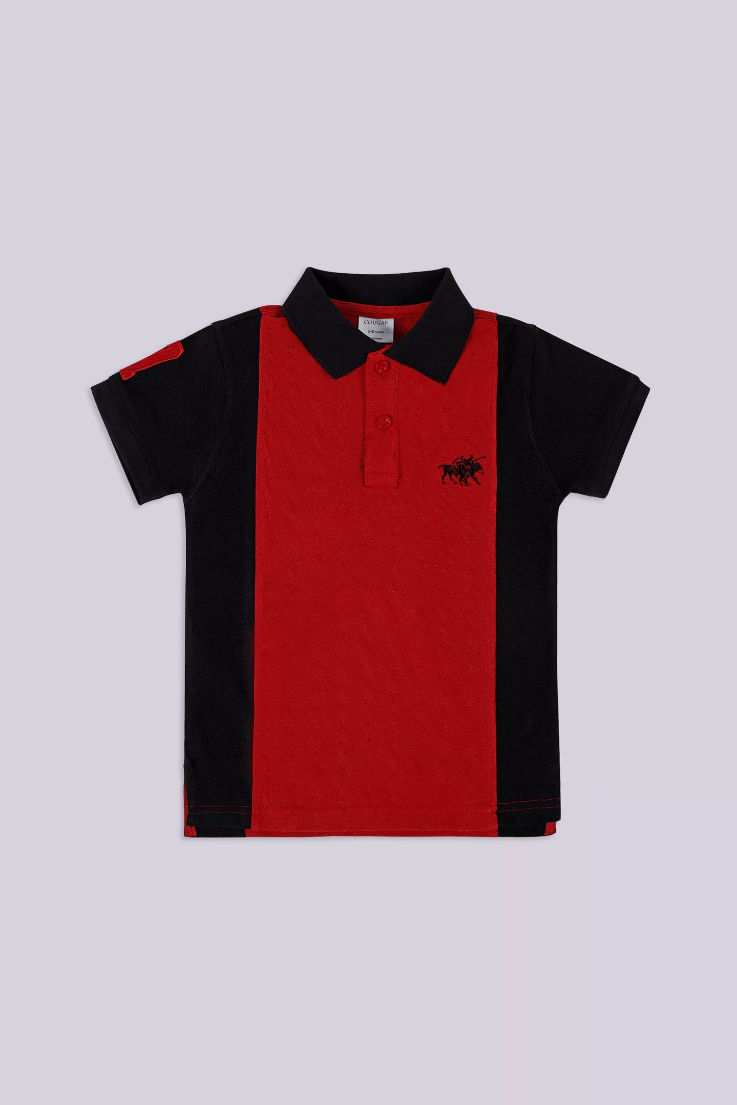 Color Block Polo Boy Polo COUGAR (S V-1 2025) 5-6 Y Black Boy