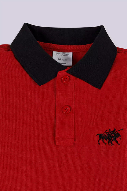 Color Block Polo Boy Polo COUGAR (S V-1 2025)