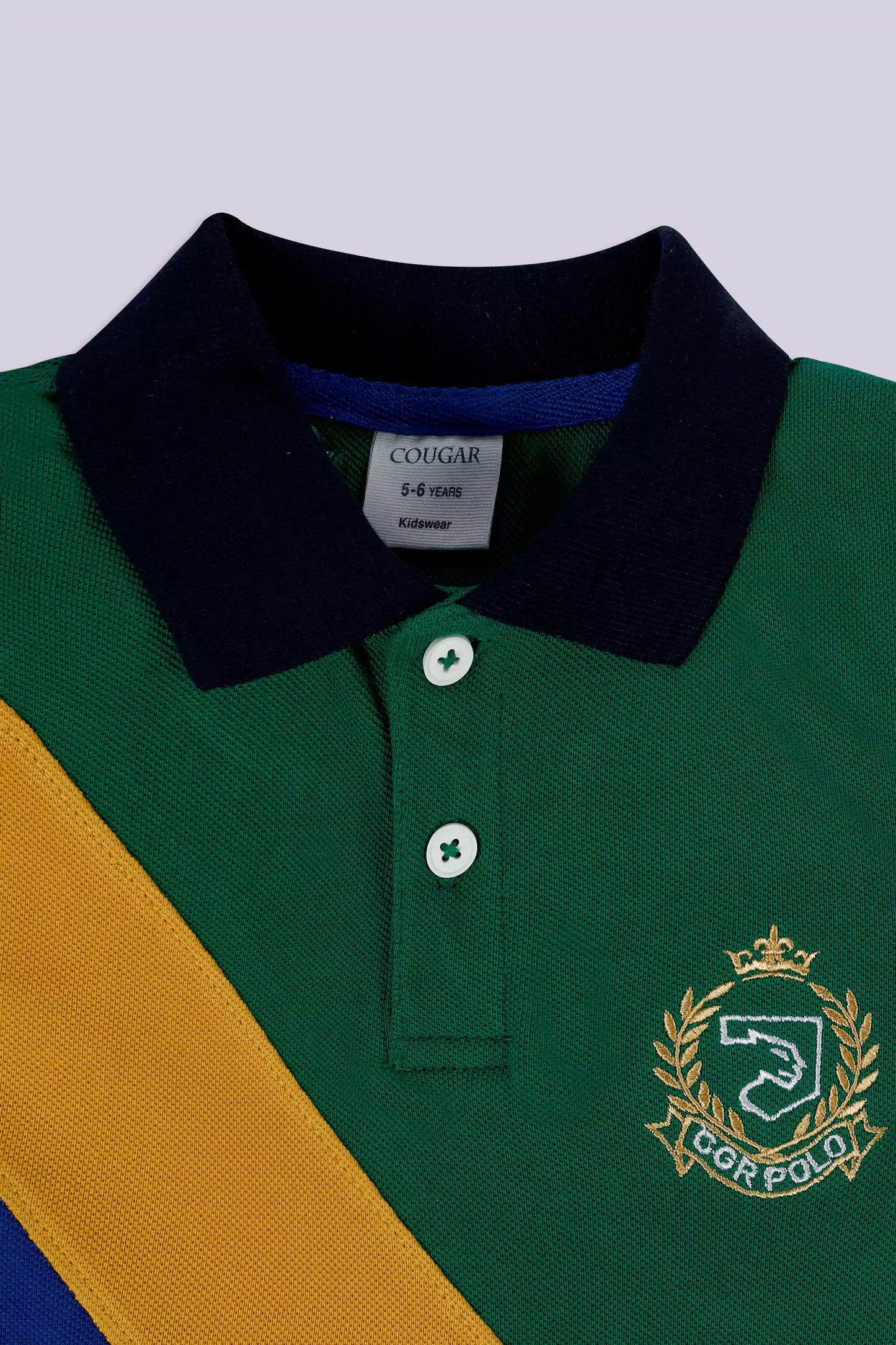 Color Block Embroidered Polo Boy Polo COUGAR (S V-1 2025)