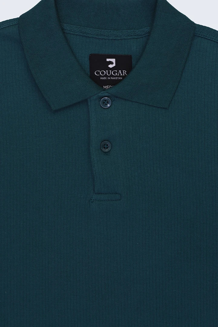 Drop Needle Teal Polo