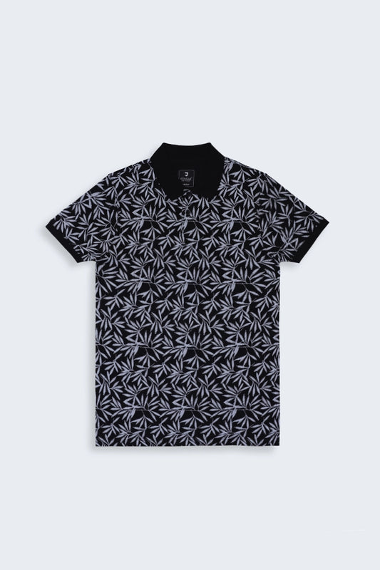 All-Over Printed Polo Men Polo Fall 2024 COUGAR- (Men Fall 2024) S Black 