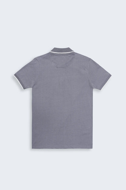 Grey Tipped Polo Men Polo Fall 2024 COUGAR- (Men Fall 2024)   