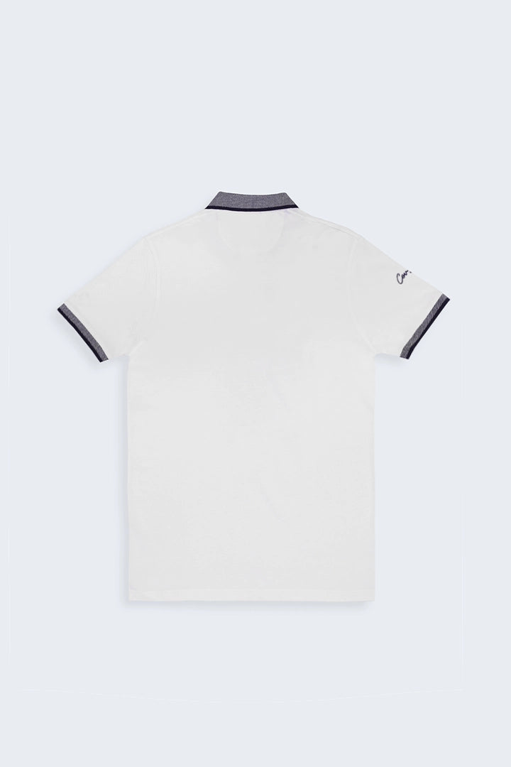 Contrast Collar Polo