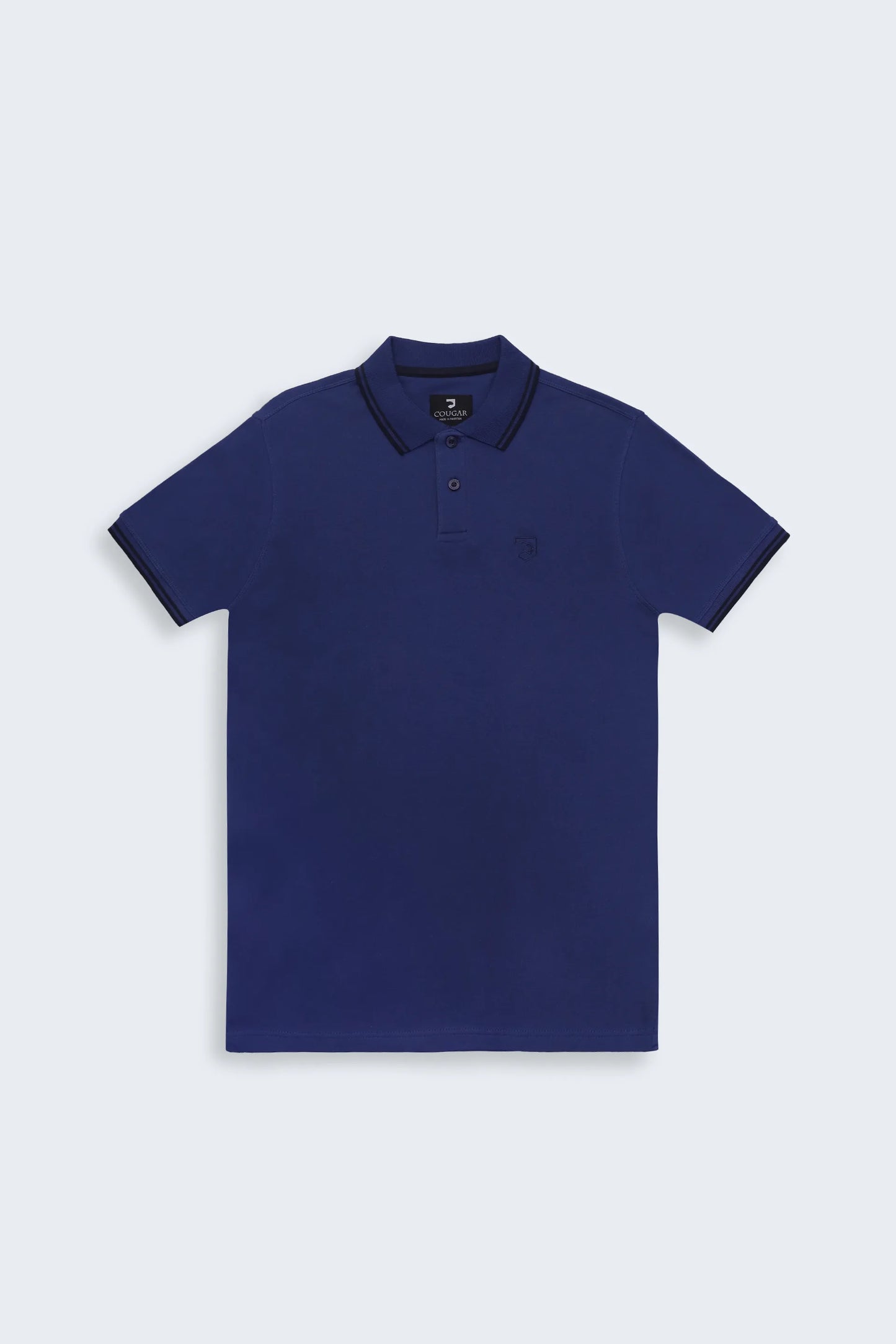 Interlock Tipped Polo Men Polo Fall 2024 COUGAR- (Men Fall 2024)