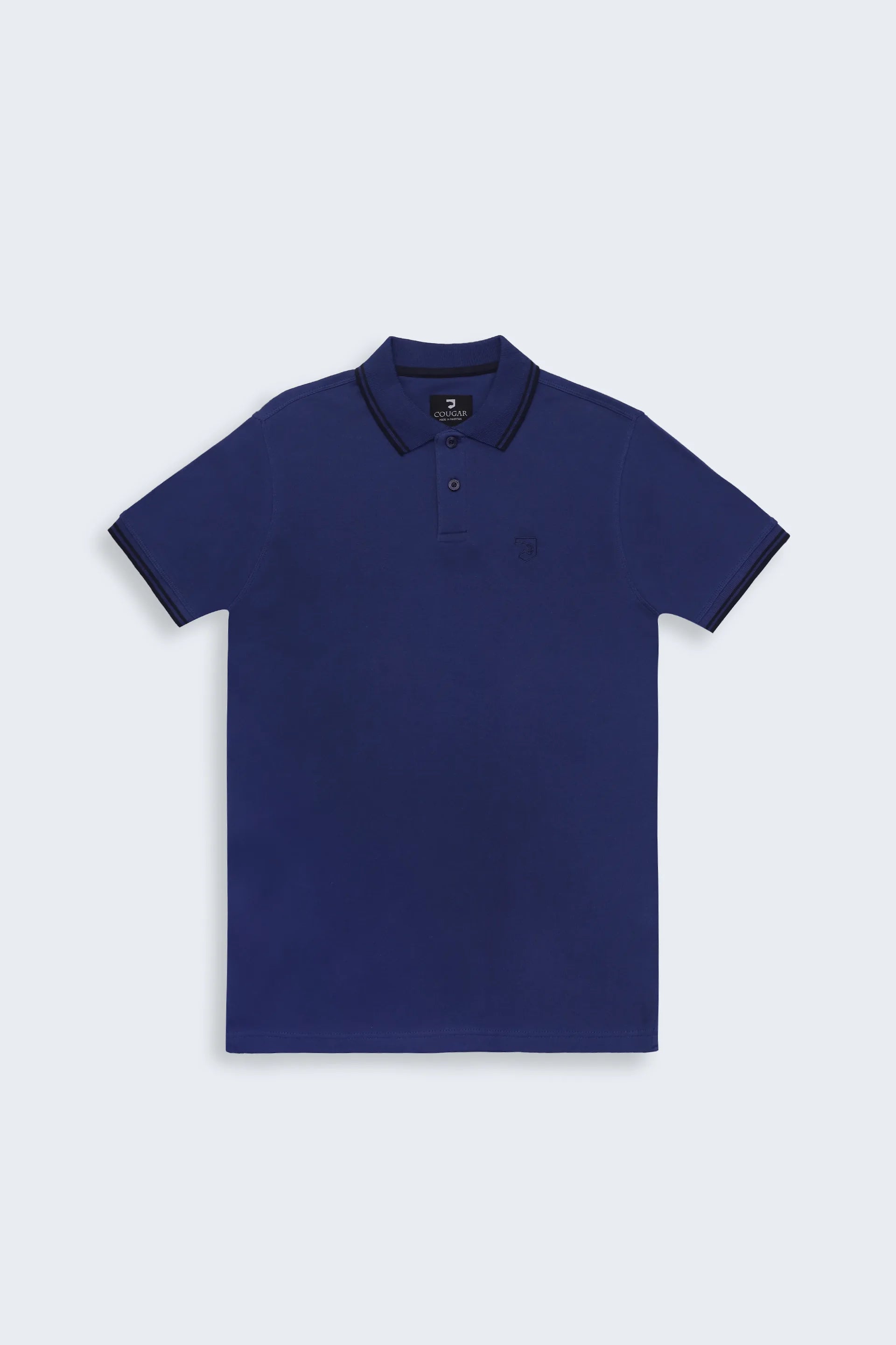 Interlock Tipped Polo Men Polo Fall 2024 COUGAR- (Men Fall 2024)