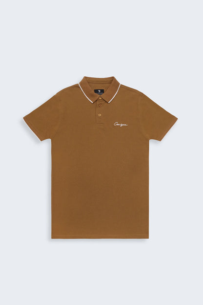 Caramel Signature Polo Men Polo Fall 2024 COUGAR- (Men Fall 2024)