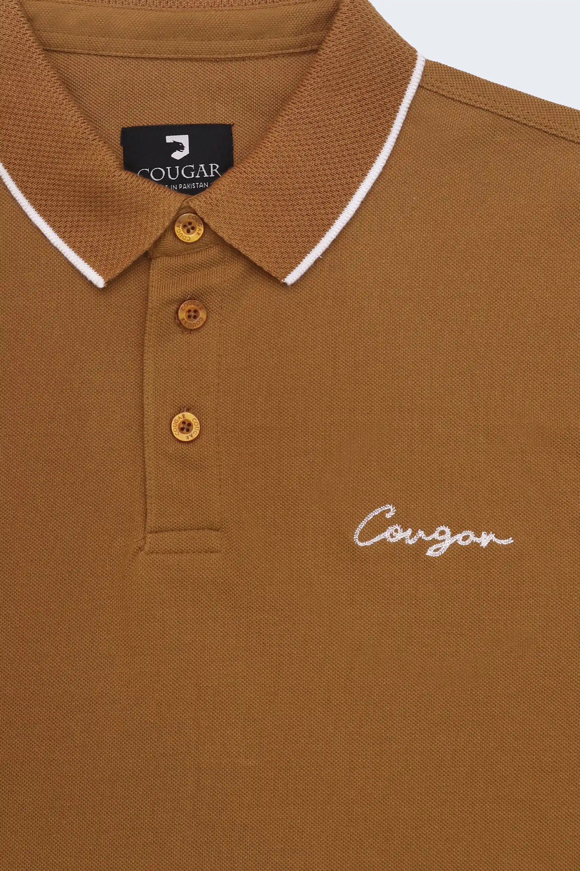 Caramel Signature Polo Men Polo Fall 2024 COUGAR- (Men Fall 2024)   