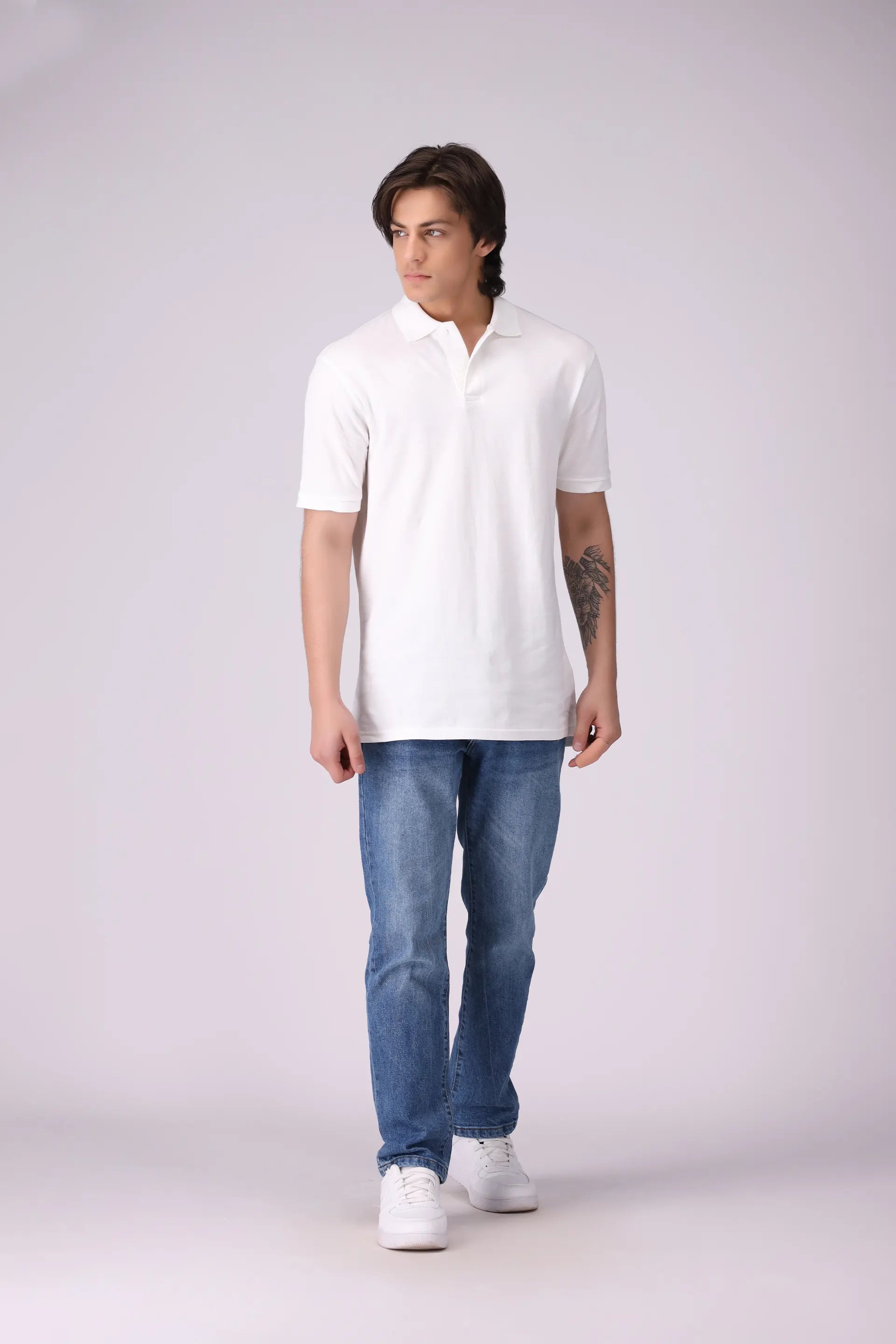 Relaxed Fit Pique Polo Men Polo COUGAR (S V-1 2025)