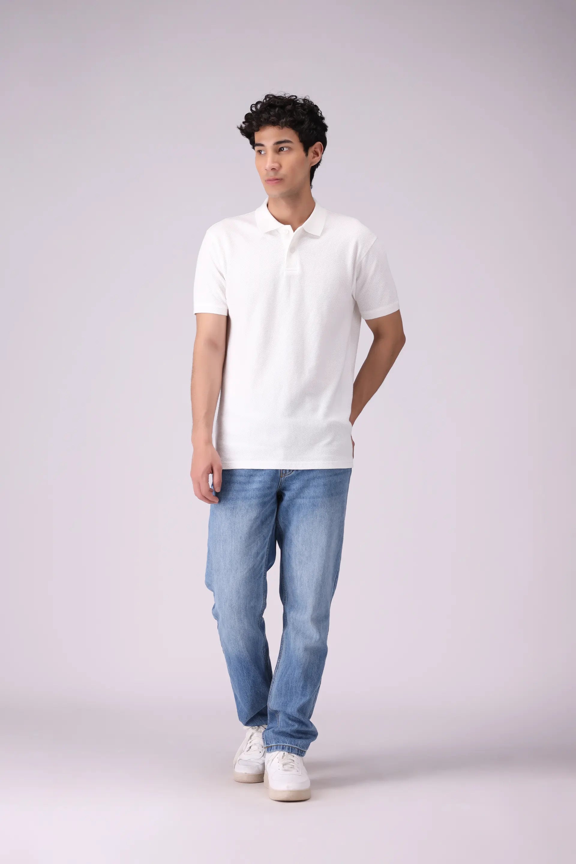 Popcorn Knit Polo Men Polo COUGAR (S V-1 2025)