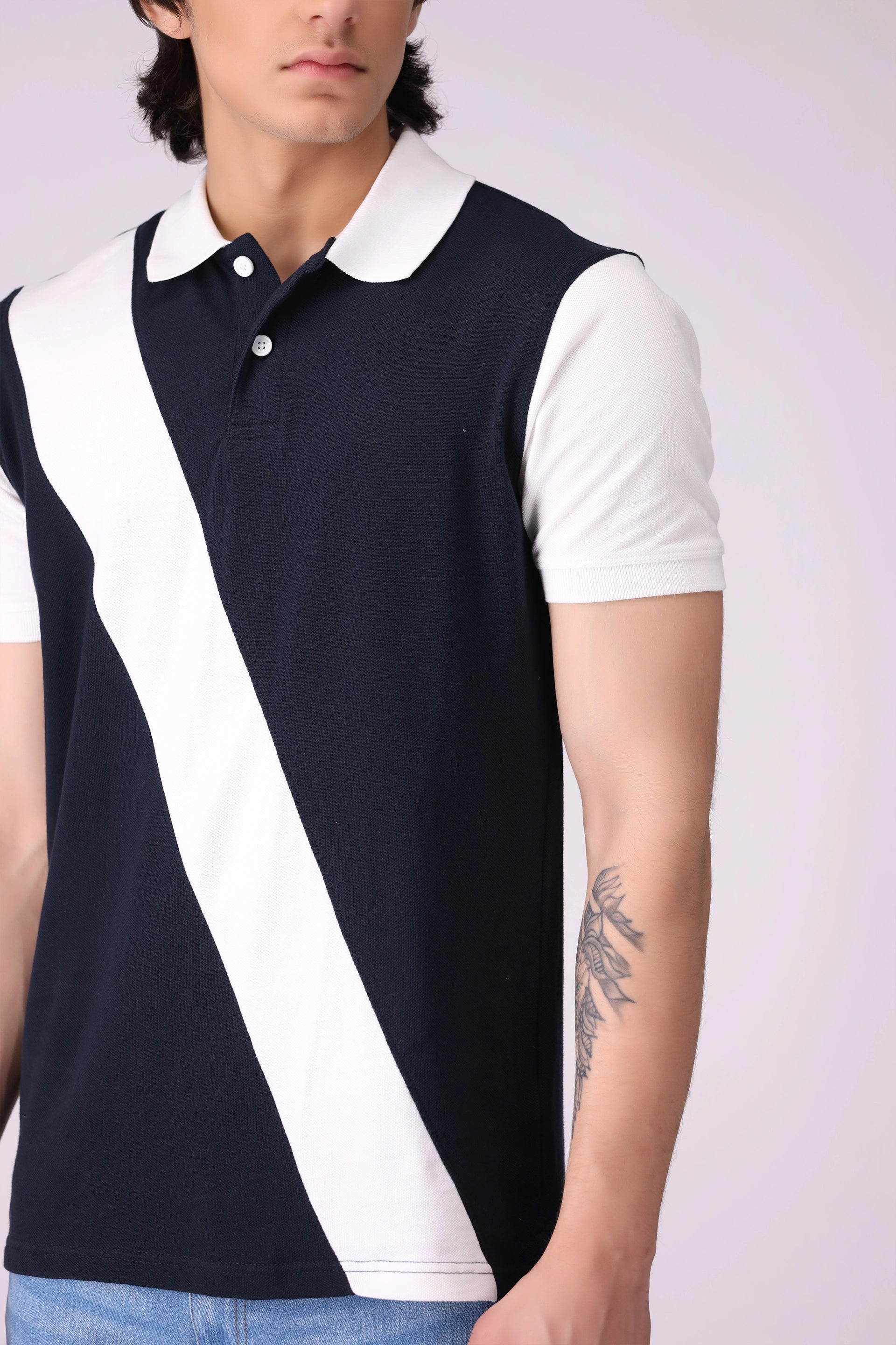 Diagonal Panel Polo Men Polo COUGAR (S V-1 2025)