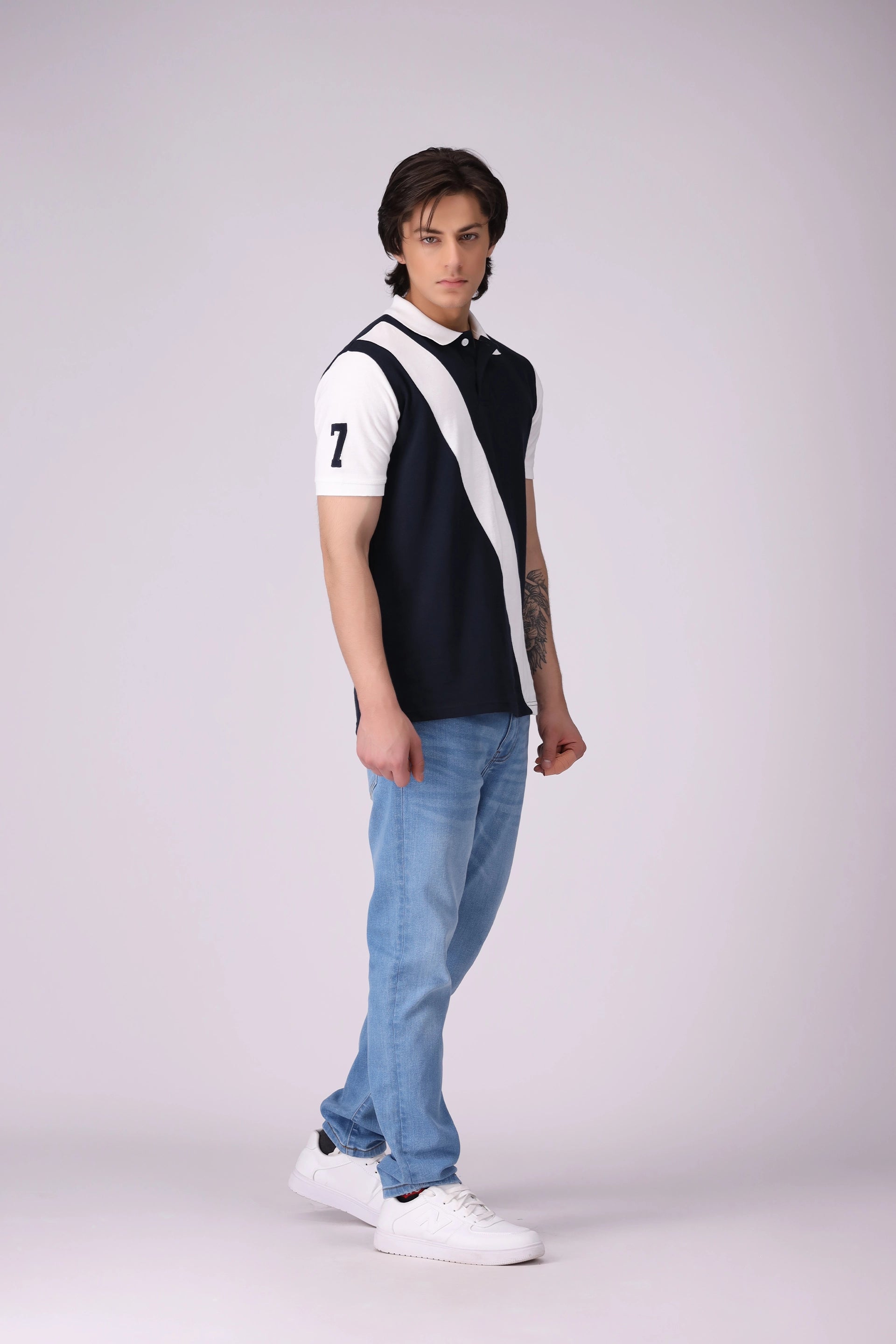 Diagonal Panel Polo Men Polo COUGAR (S V-1 2025)