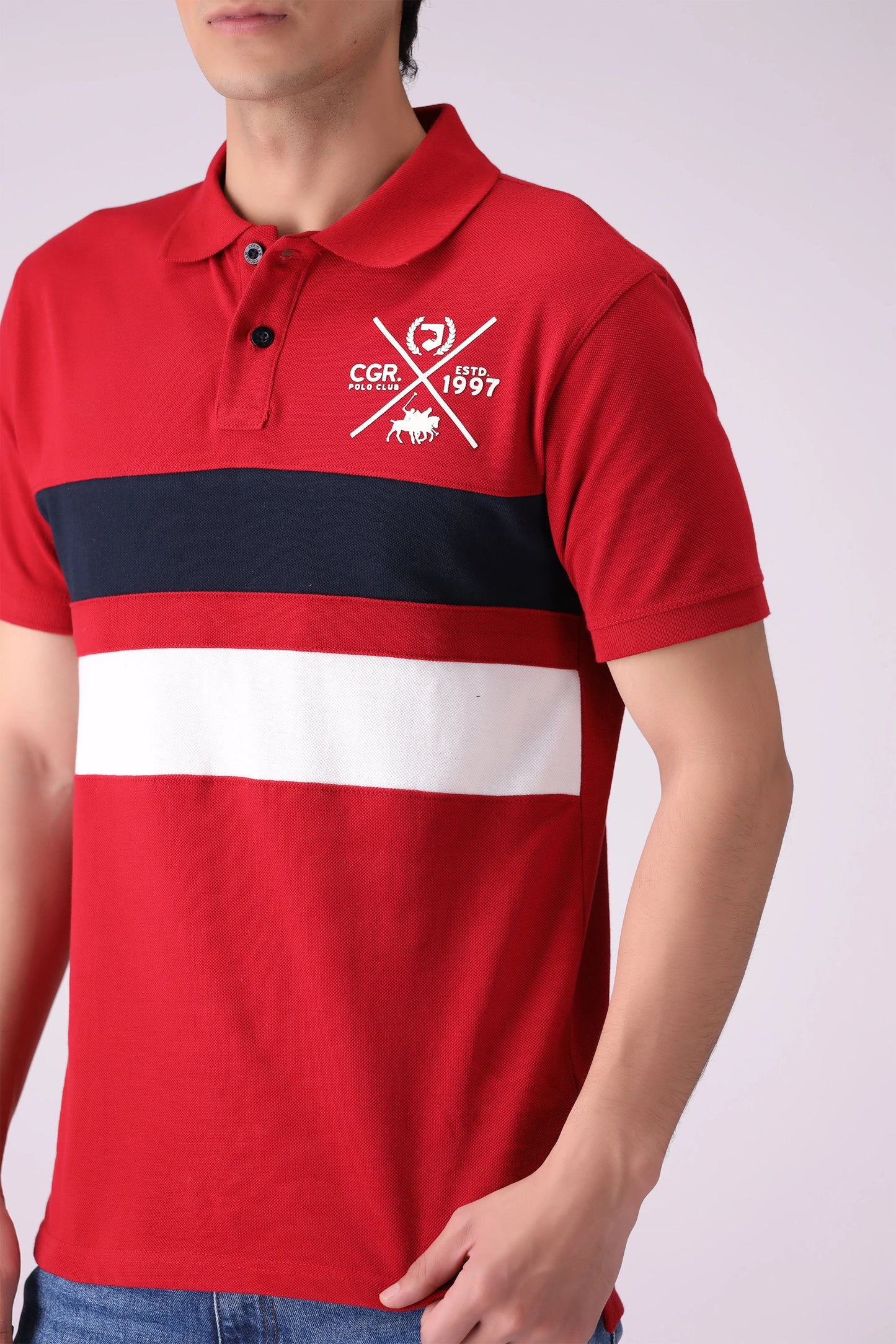 Paneled Pique Polo Men Polo COUGAR (S V-1 2025)