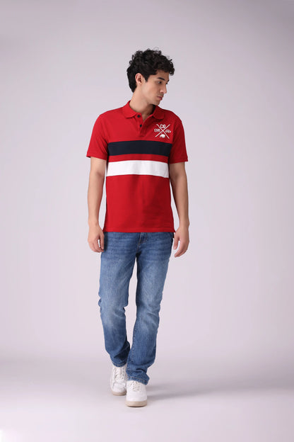 Paneled Pique Polo Men Polo COUGAR (S V-1 2025)