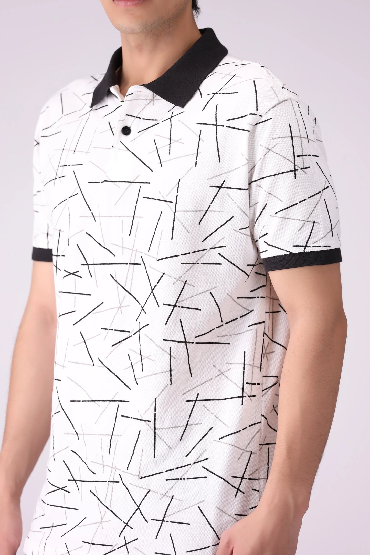 Printed Pique Polo Men Polo COUGAR (S V-1 2025)