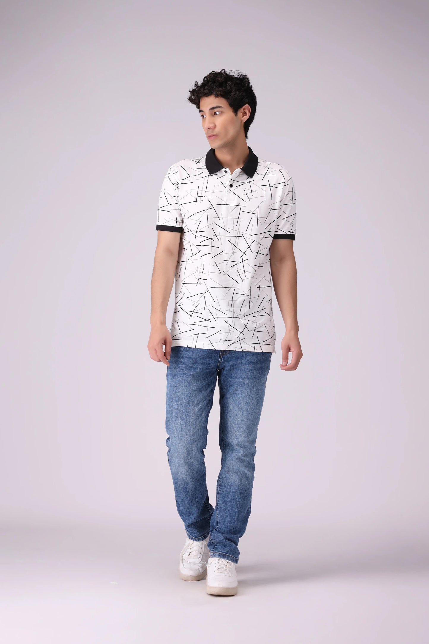 Printed Pique Polo Men Polo COUGAR (S V-1 2025)