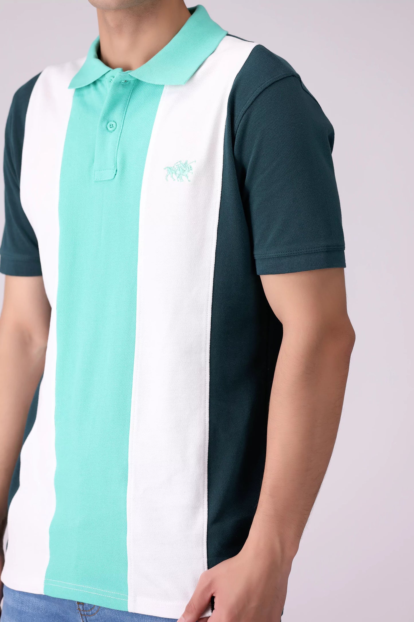 Vertical Color Block Polo Men Polo COUGAR (S V-1 2025)