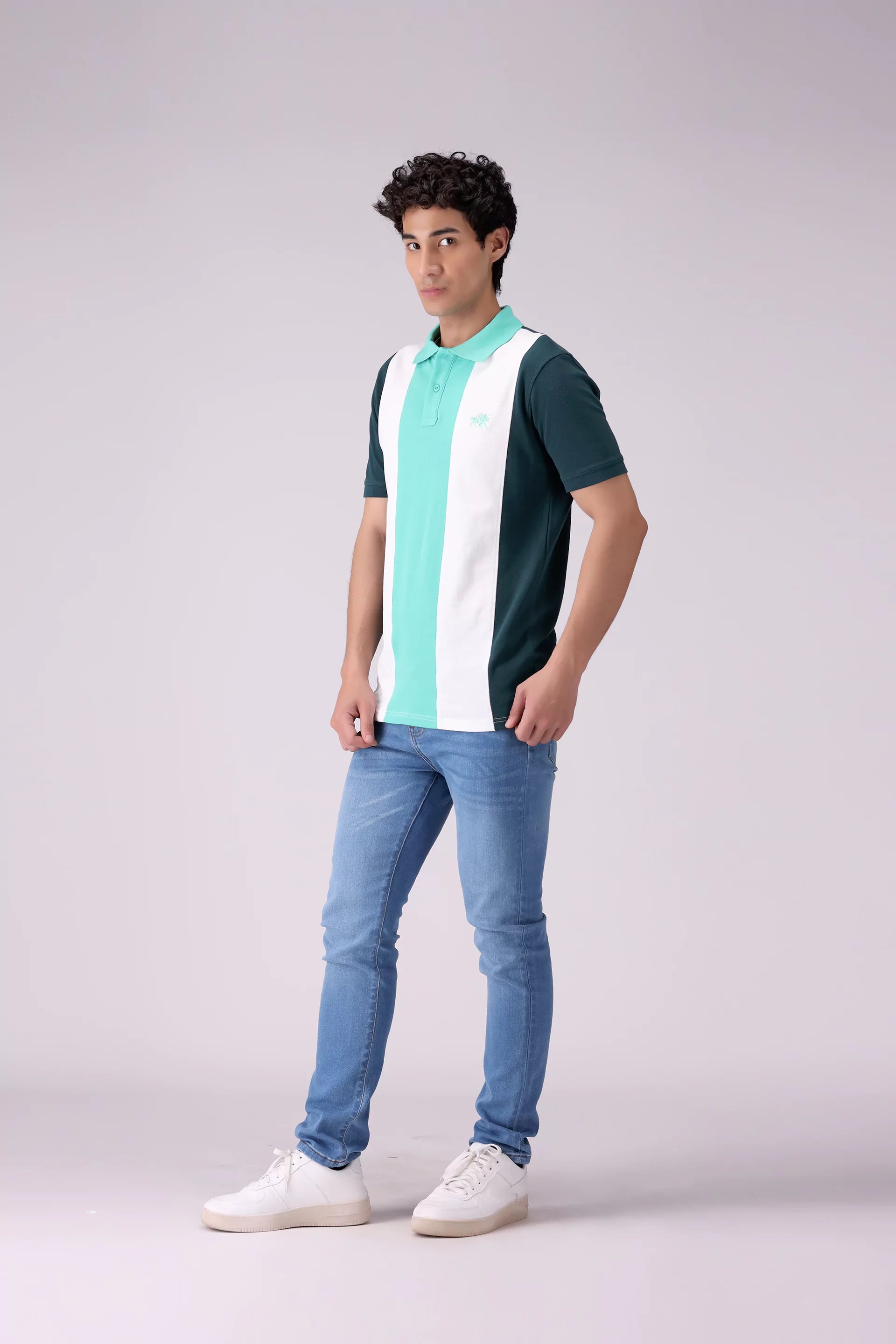 Vertical Color Block Polo Men Polo COUGAR (S V-1 2025)