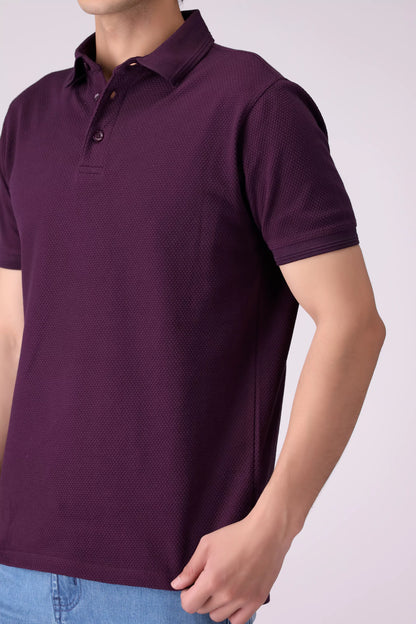 Popcorn Knit Polo Men Polo COUGAR (S V-1 2025)