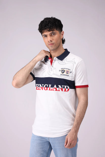 Embroidered Contrast Panel Polo Men Polo COUGAR (S V-1 2025)