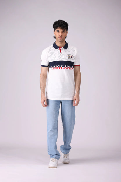 Embroidered Contrast Panel Polo Men Polo COUGAR (S V-1 2025)