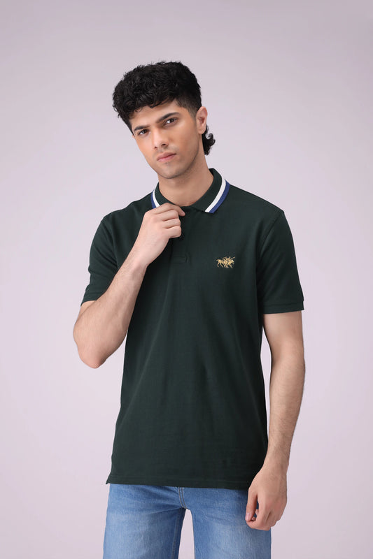 Pique Embroidered Polo Men Polo COUGAR (S V-1 2025) S Green Men