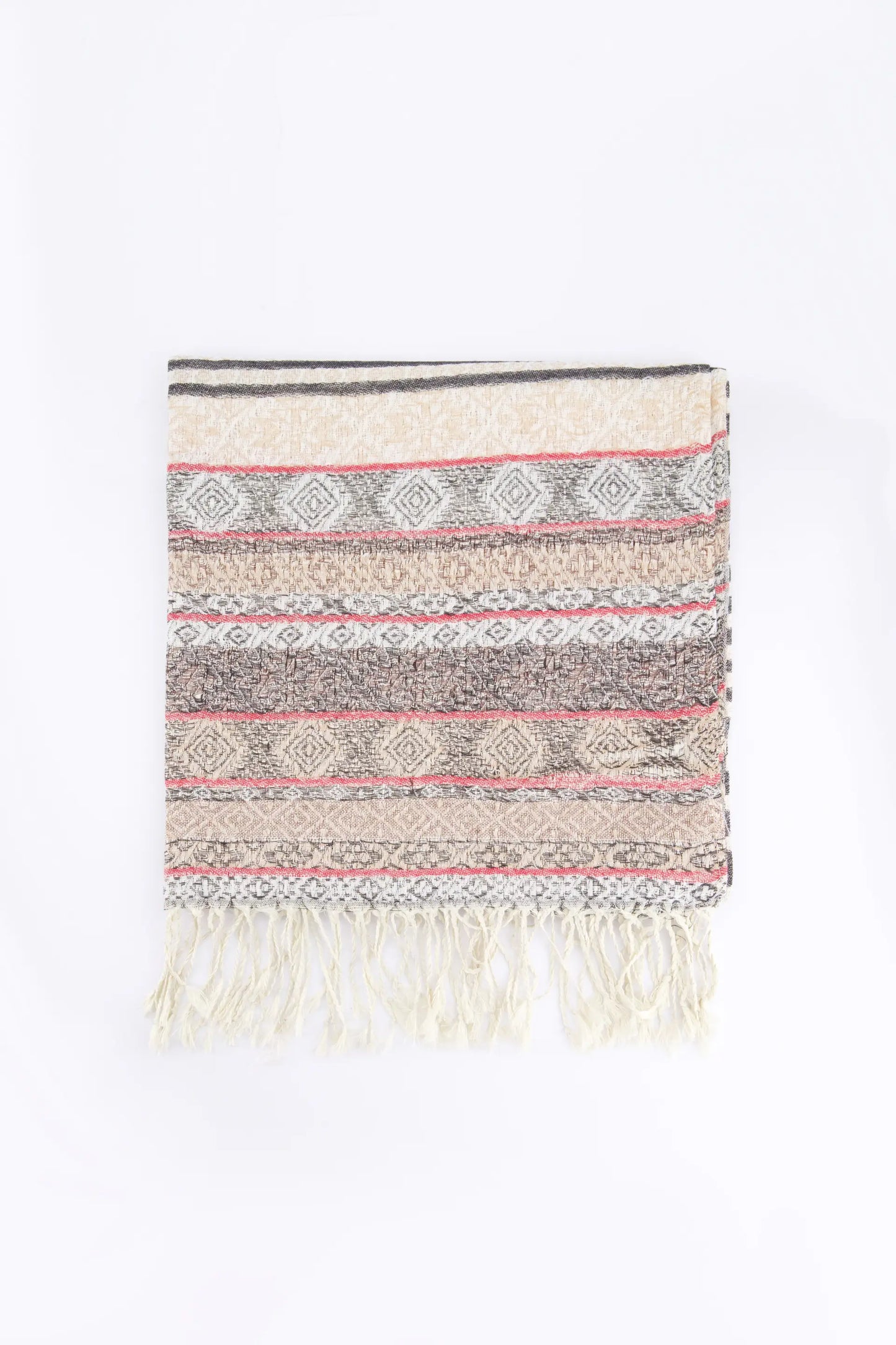 Striped Jacquard Scarf Women Scarves Winter 2024 Knit Story COUGAR C ( Winter 2024)