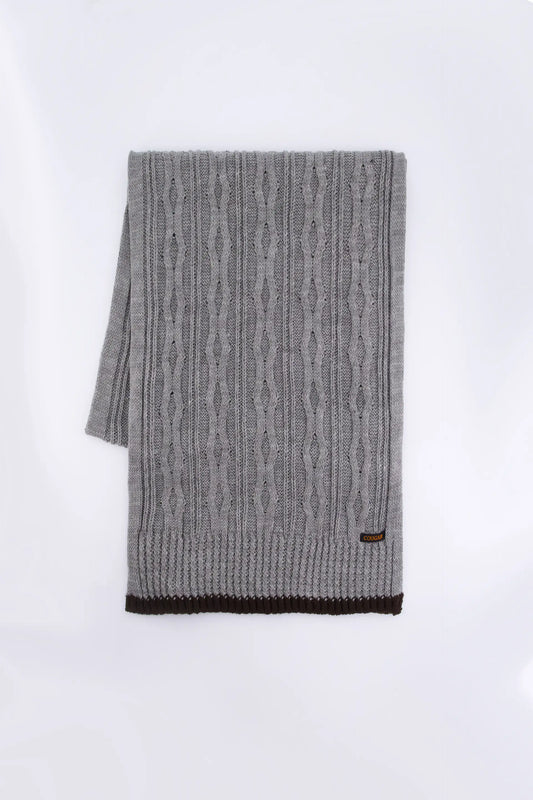 Cable Knit Scarf Women Scarves Winter 2024 Knit Story COUGAR C ( Winter 2024) FSZ Grey