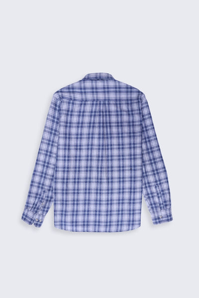 Double Pocket Checkered Casual Shirt