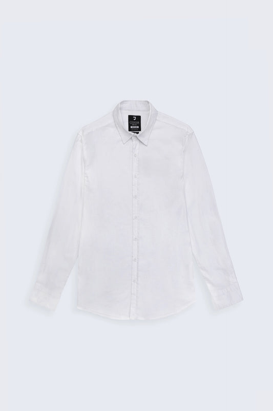 White Slim Fit Causal Shirt Men Casual Shirt Fall 2024 COUGAR- (Men Fall 2024)