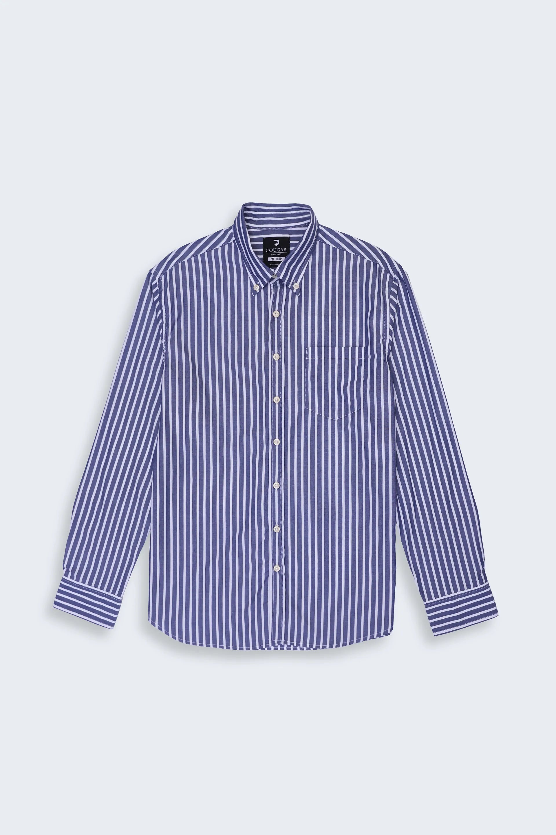 Striped Button Down Casual Shirt