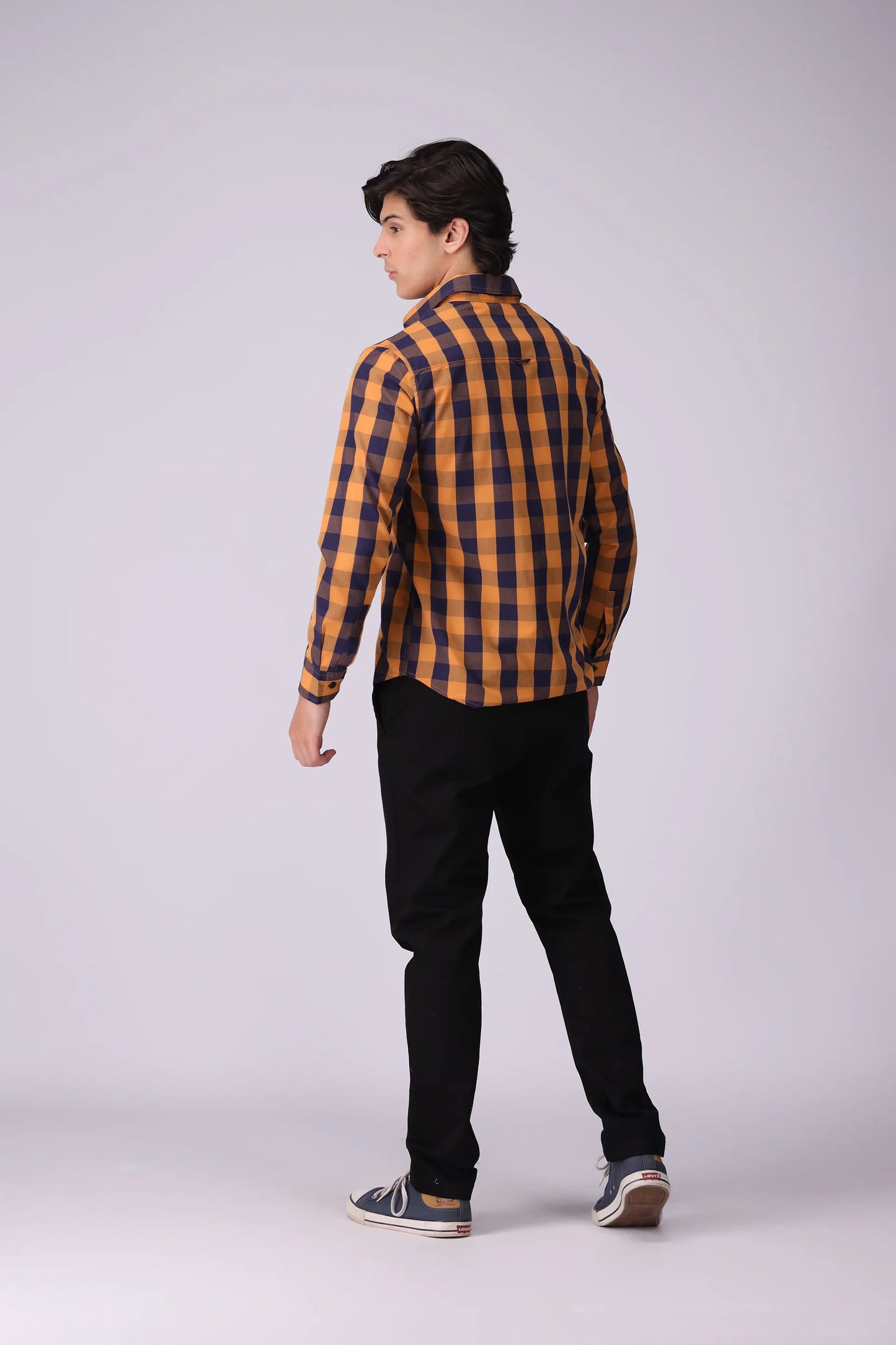 Regular Fit Checkered Shirt Men Shirt COUGAR (S V-1 2025)