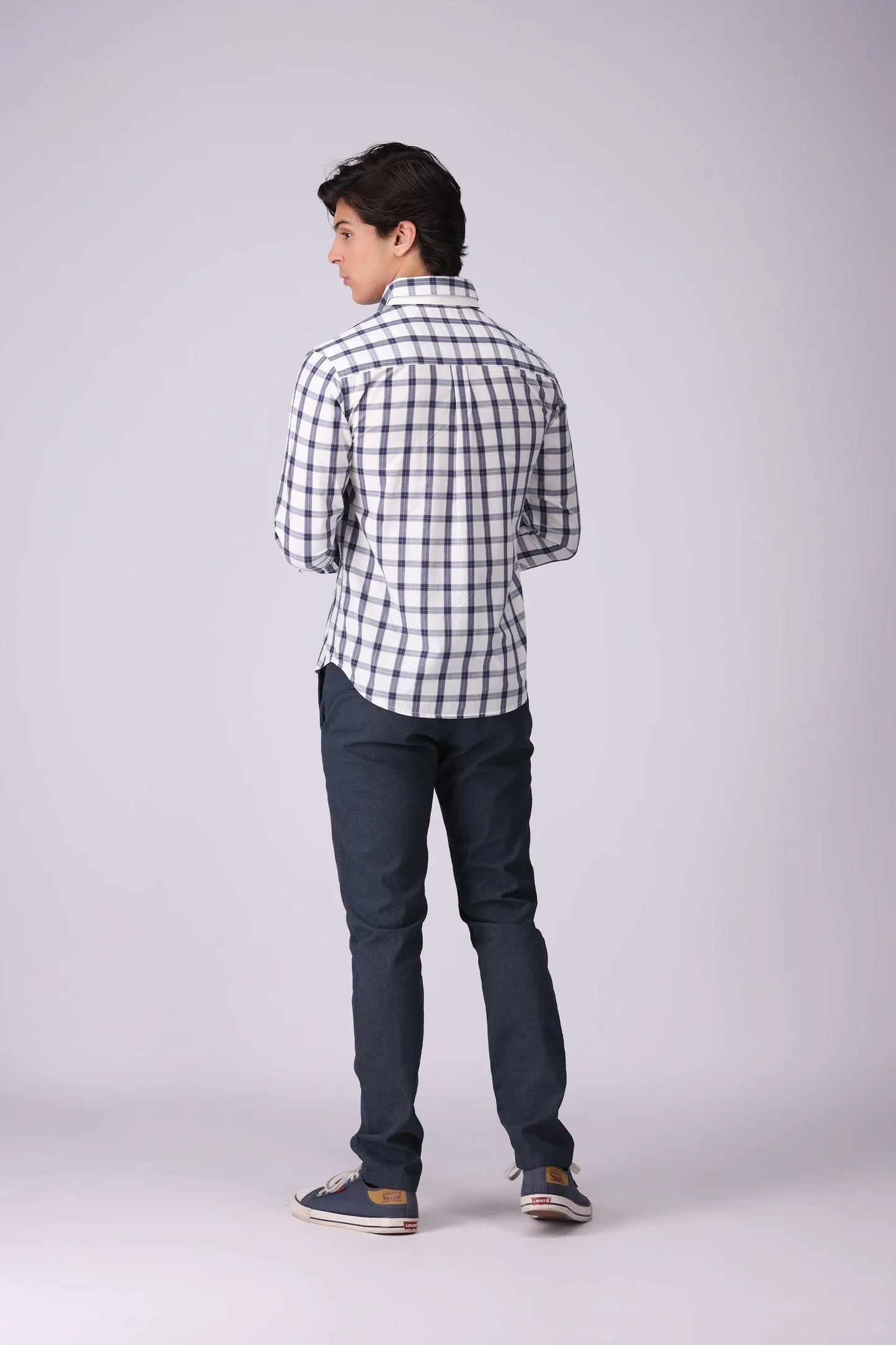 Regular Fit Checkered Casual Shirt