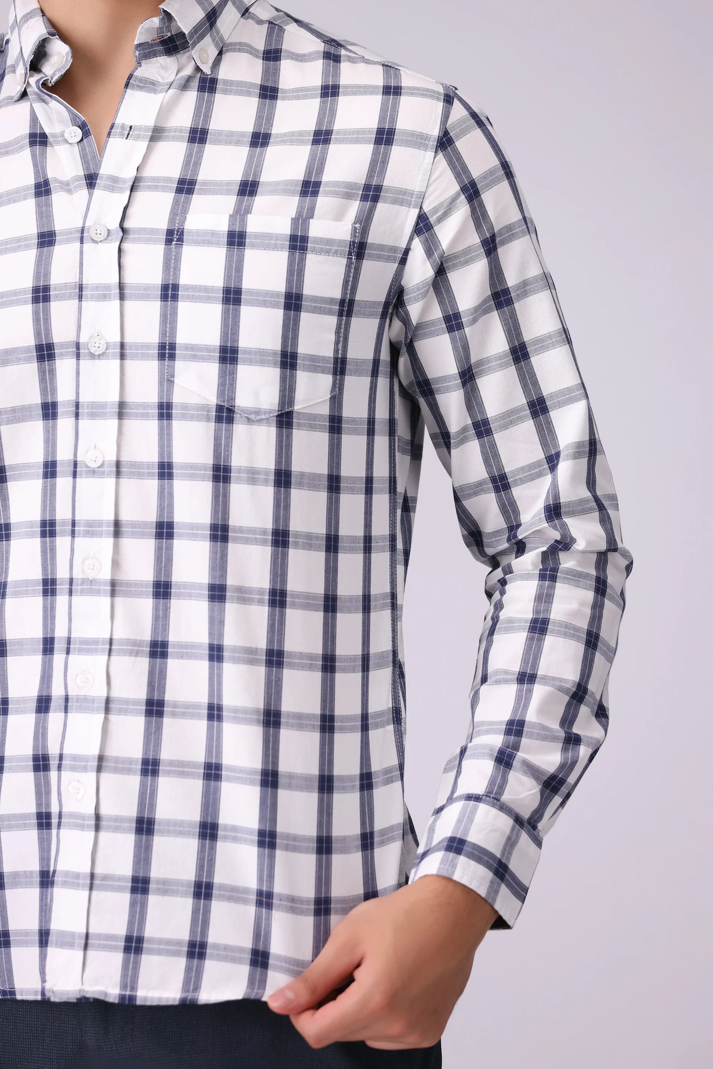 Regular Fit Checkered Casual Shirt