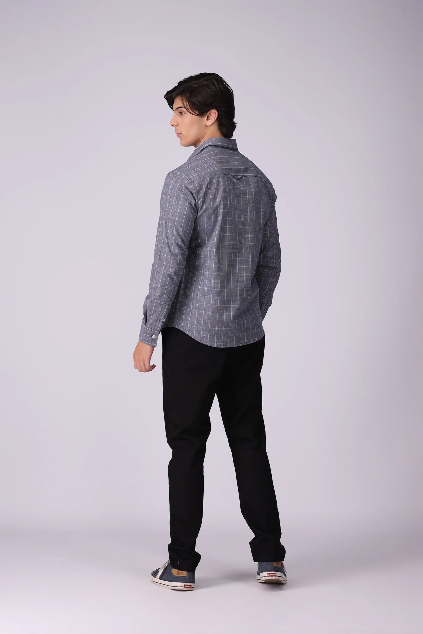 Regular Fit Checkered Casual Shirt