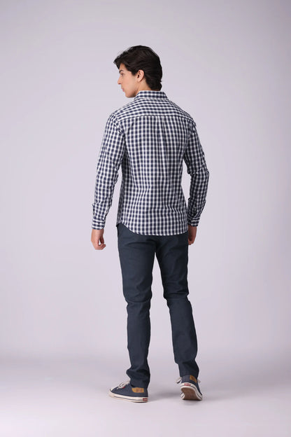 Regular Fit Checkered Casual Shirt