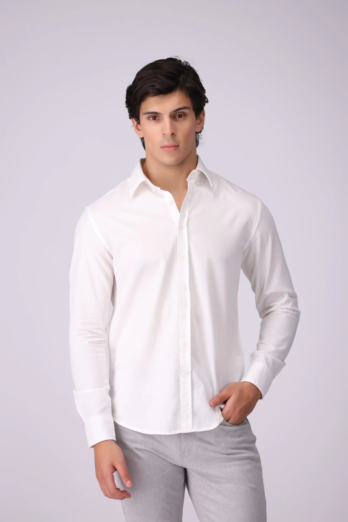 Regular Fit Button Down Casual Shirt