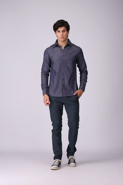 Regular Fit Dobby Casual Shirt