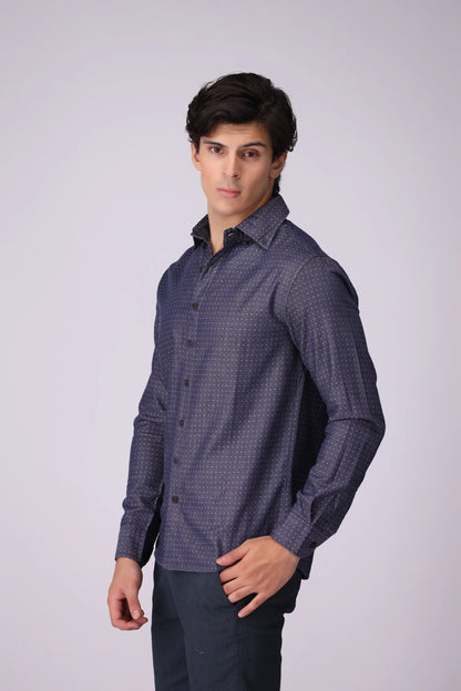 Regular Fit Dobby Casual Shirt