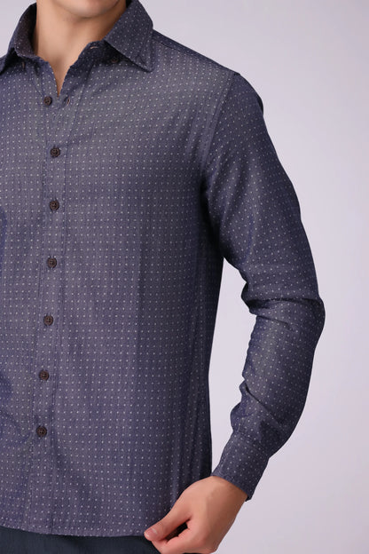 Regular Fit Dobby Casual Shirt