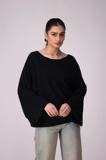 Batwing Sleeves Sweater Women China-Sweater Winter 2024 Knit Story COUGAR- (Women Winter 2024)