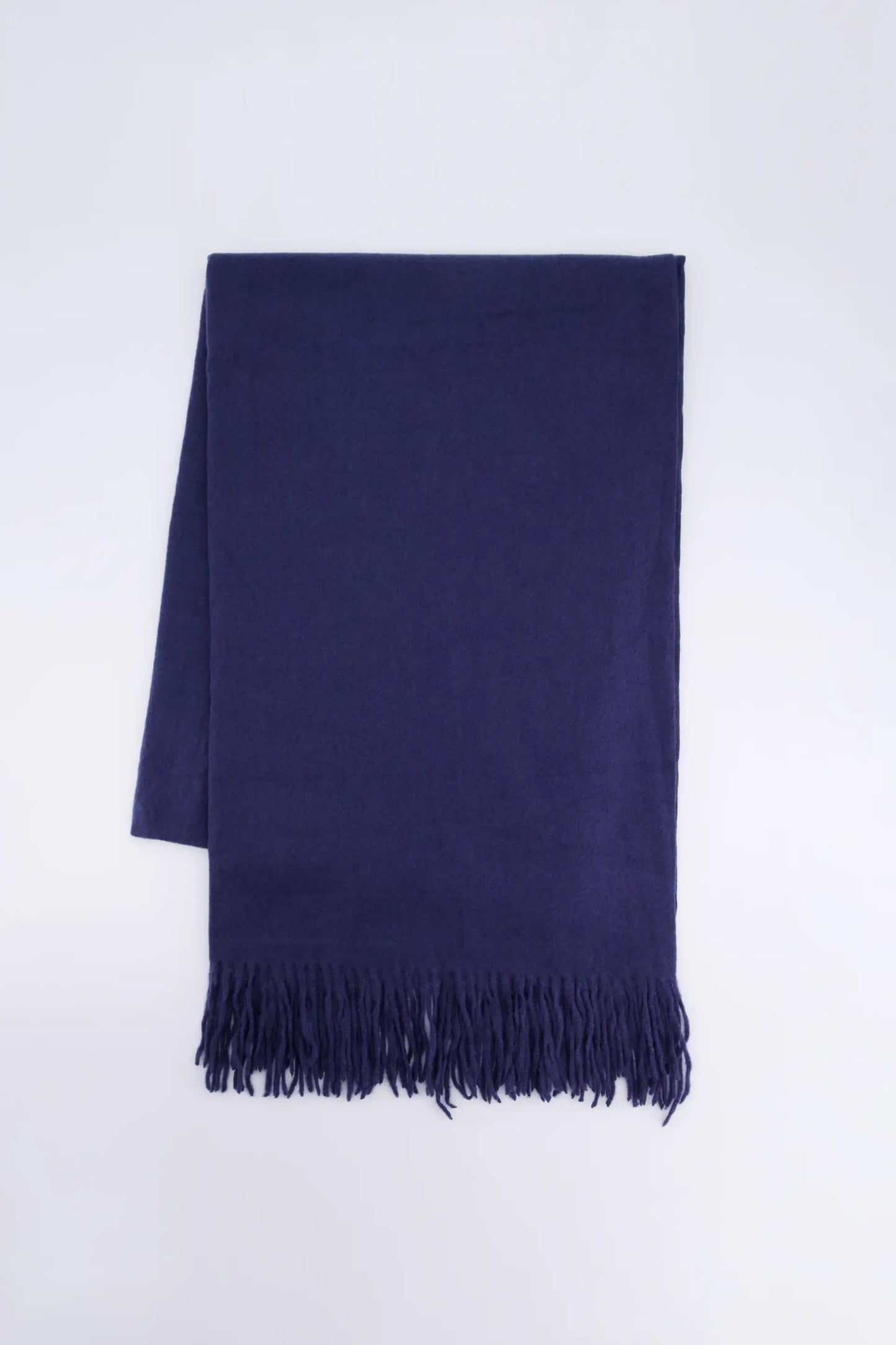 Fringed Knit Scarf Women Shawl Winter 2024 Knit Story COUGAR C ( Winter 2024) FSZ Navy