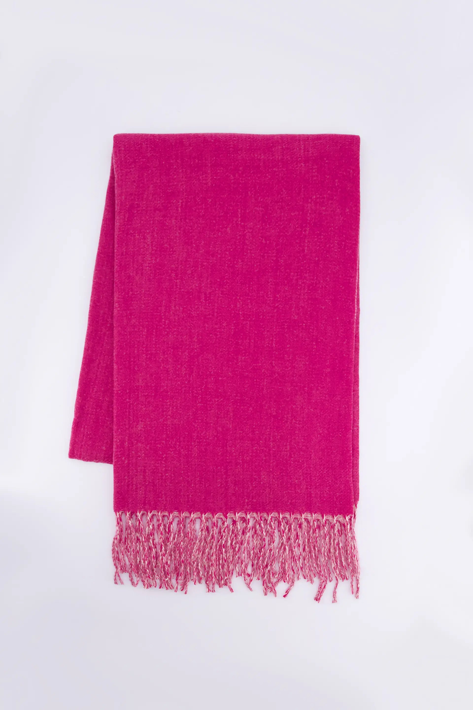 Basic Fringed Scarf Women Shawl Winter 2024 Knit Story COUGAR C ( Winter 2024) FSZ Purple