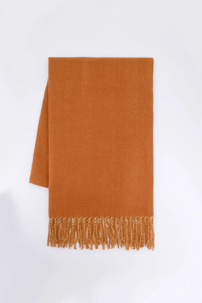 Basic Fringed Scarf Women Shawl Winter 2024 Knit Story COUGAR C ( Winter 2024) FSZ Rust