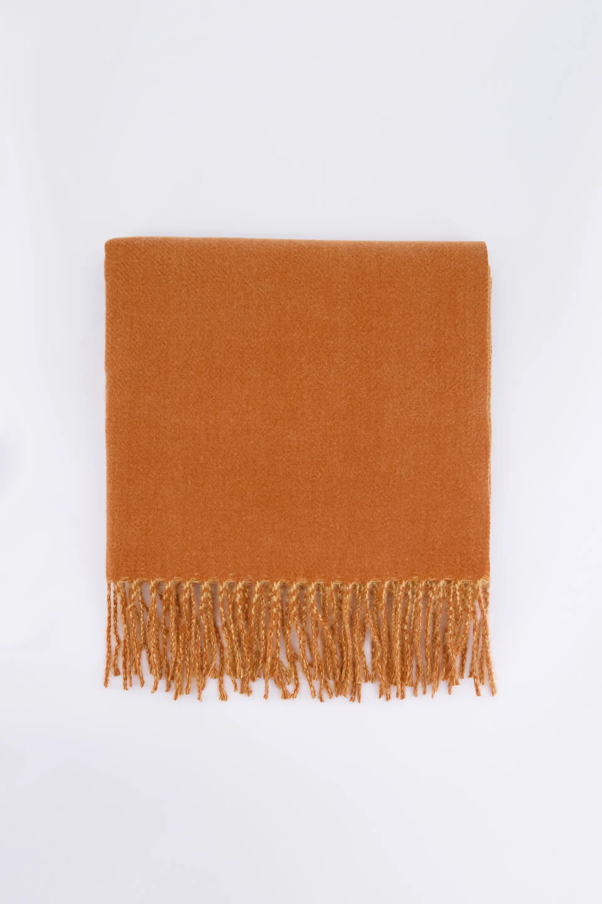 Basic Fringed Scarf Women Shawl Winter 2024 Knit Story COUGAR C ( Winter 2024)