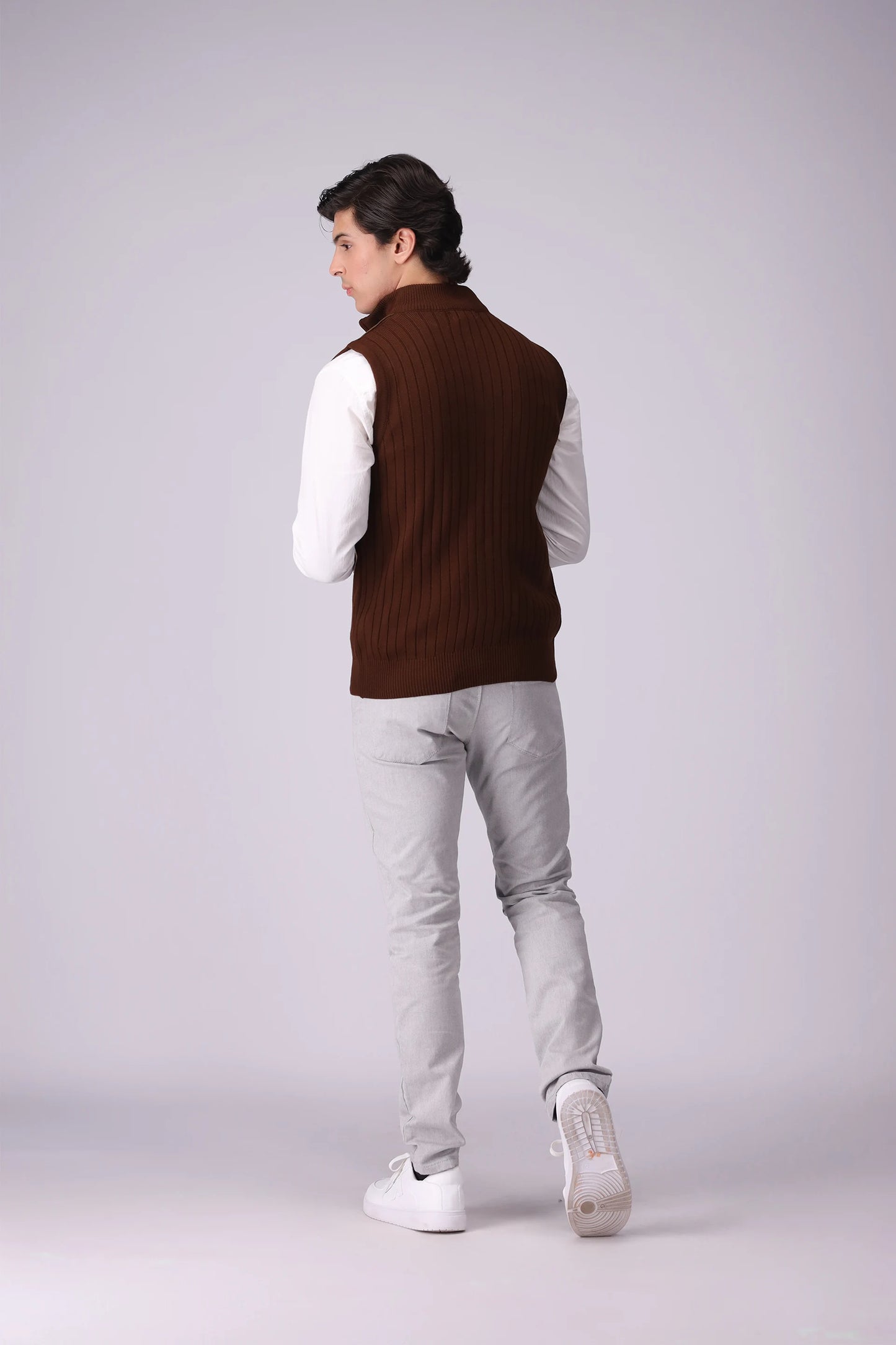 Quarter Zip Sweater Vest Men Sweater Winter 2024 COUGAR- (Men Winter 2024)   