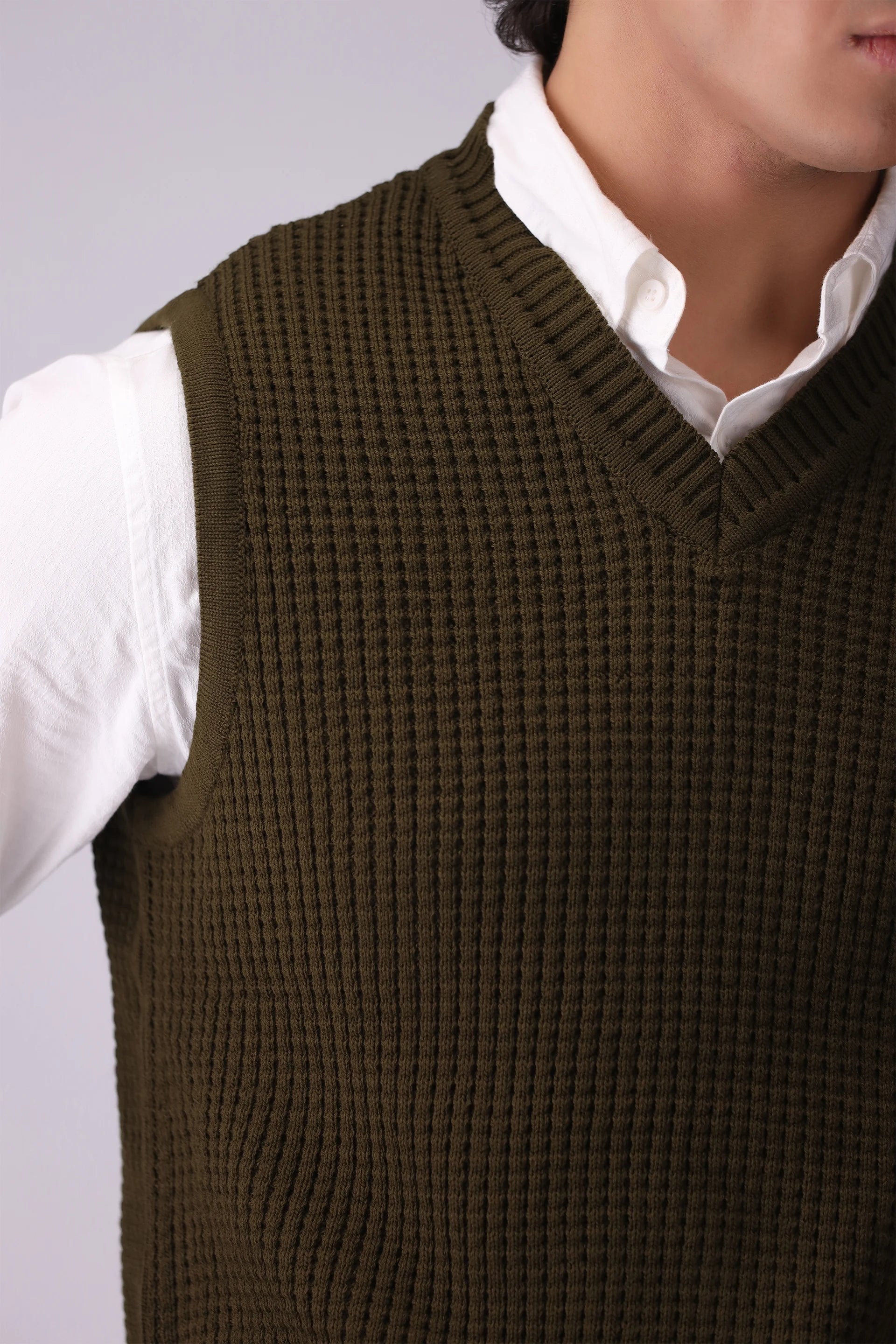 V-Neck Sweater Vest Men Sweater Winter 2024 COUGAR- (Men Winter 2024)   