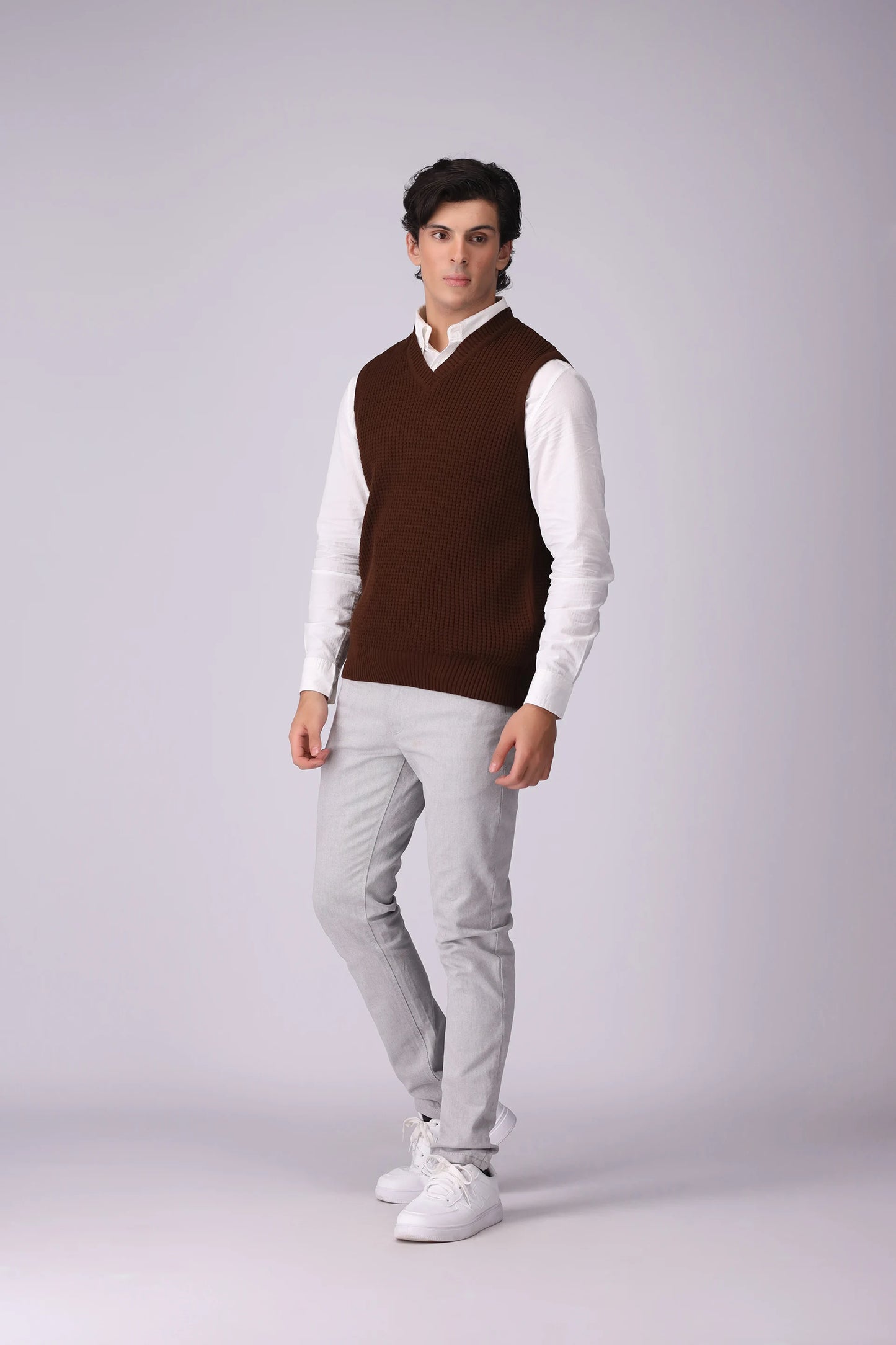 V-Neck Sweater Vest Men Sweater Winter 2024 COUGAR- (Men Winter 2024)   