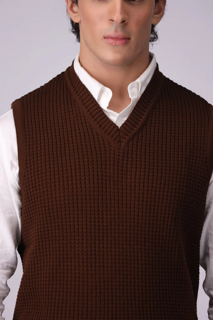 V-Neck Sweater Vest Men Sweater Winter 2024 COUGAR- (Men Winter 2024)   