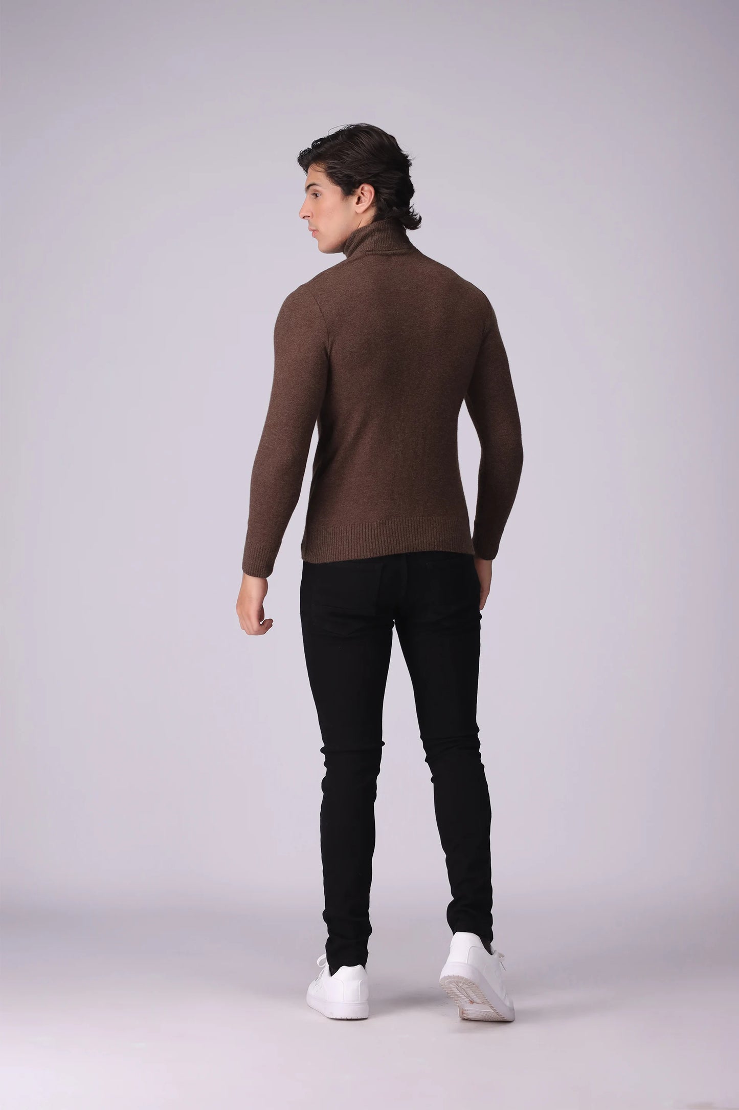 Turtleneck Plush Sweater Men Sweater Winter 2024 Knit Story COUGAR- (Men Winter 2024)   